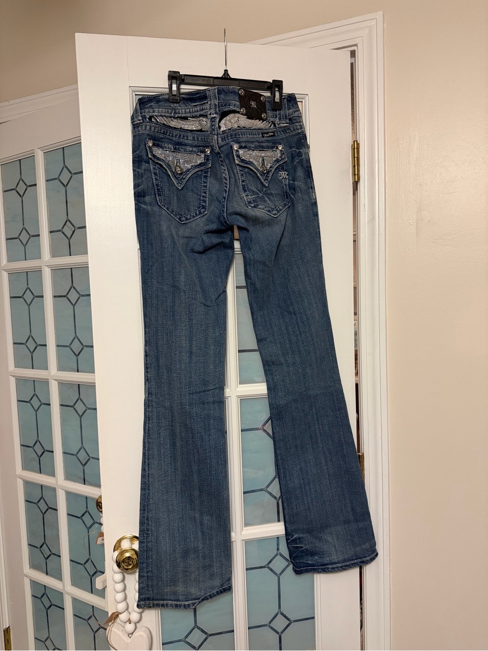 Miss Me Women's Flared Jeans in Medium Blue Wash